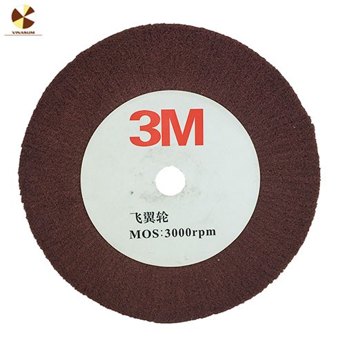 Bánh nỉ đỏ 3M Vinasum 200mm
