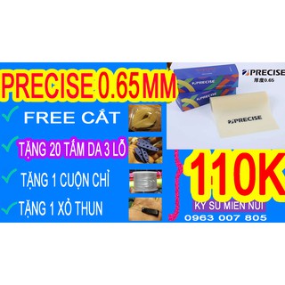 20-33 BÔ 1 mét thun presize 0.65mm thế hệ mới+20 miếng da 3 lỗ+1 cuộn buộc dẹp+1 cái kéo thun qua da