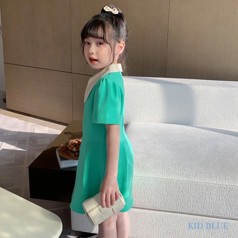 Đầm Cổ polo Thời Trang Mùa Hè Cho Bé Gái