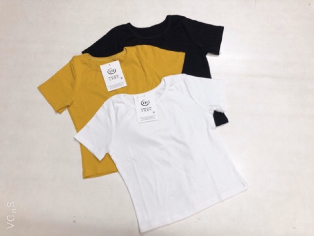 Áo croptop trơn nữ vải zip cottong nhiều màu siêu co dãn | BigBuy360 - bigbuy360.vn