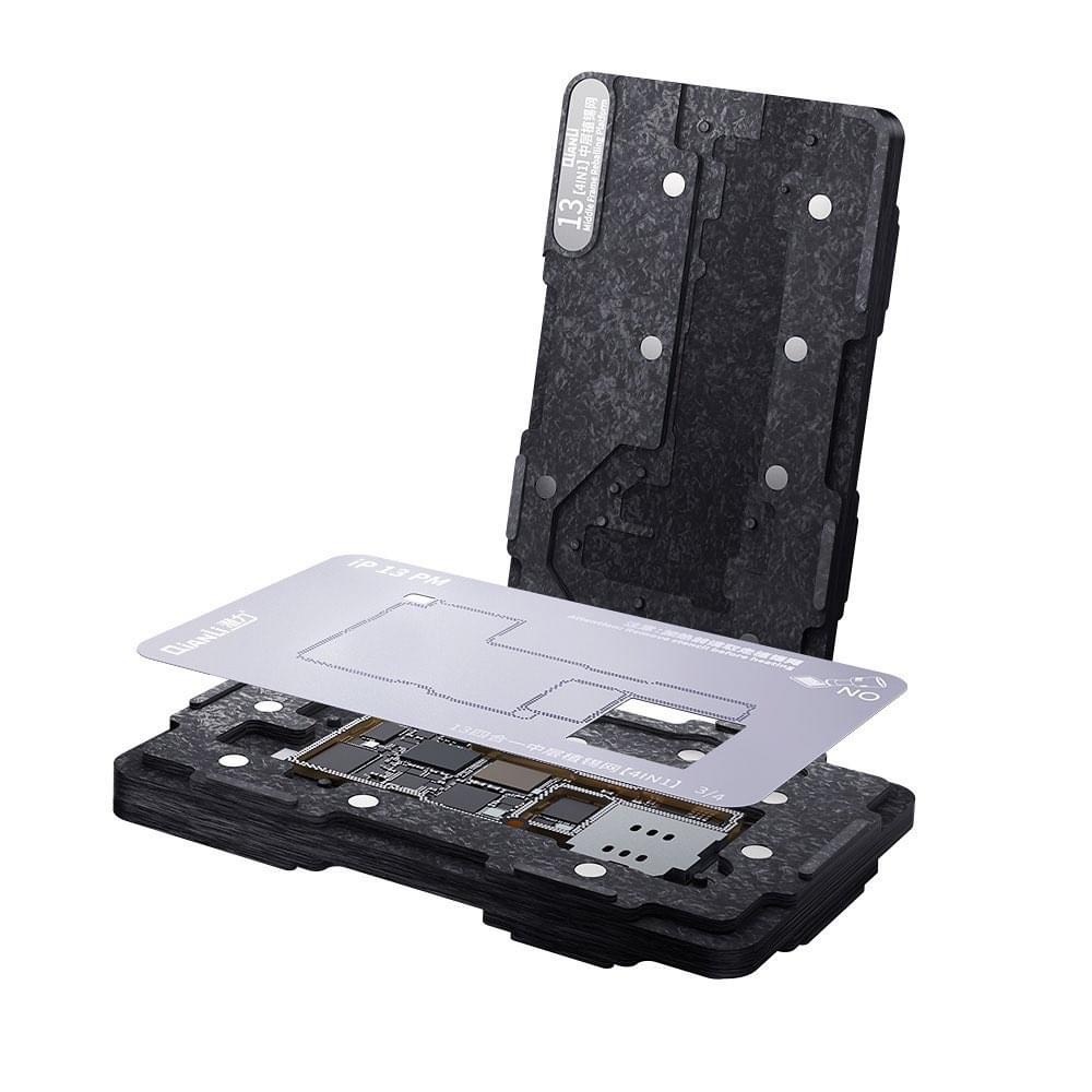 Đế đổ viền chân 4in1 13Mini/13/13P/13PM BGA Qianli (khò gỡ vĩ)