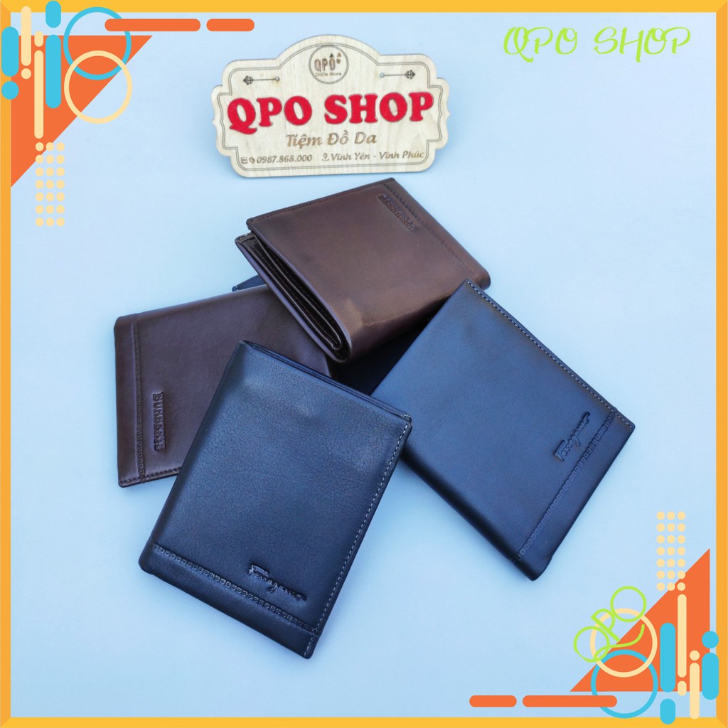 Ví Da Cao Cấp Rành Cho Nam Giới Full Da Bò Nappa Loại 1- Bảo Hành 12 Tháng