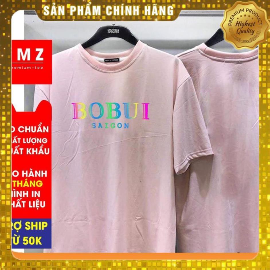 [SHOP YÊU THÍCH]  Áo Thun Nam Nữ Unisex Phản Quang BOBUI Cotton 75% cổ tròn tay lỡ phom rộng, Áo phông nam nữ làm áo đôi