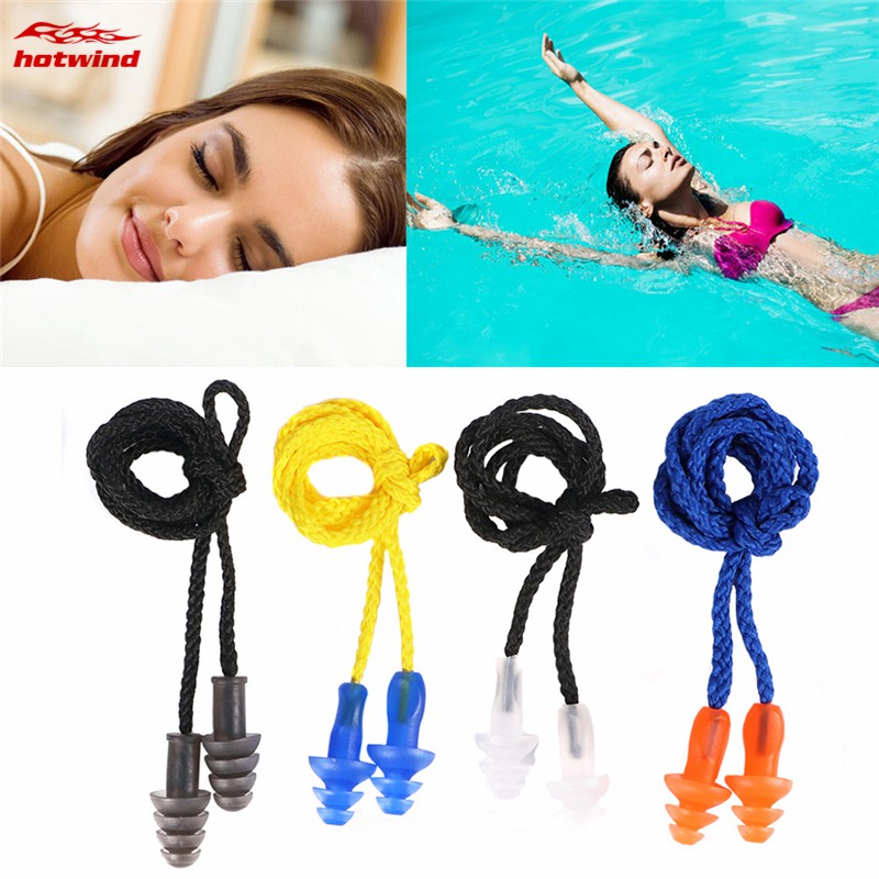 Set 2 Nút Bịt Tai Chống Nước Bằng Silicon