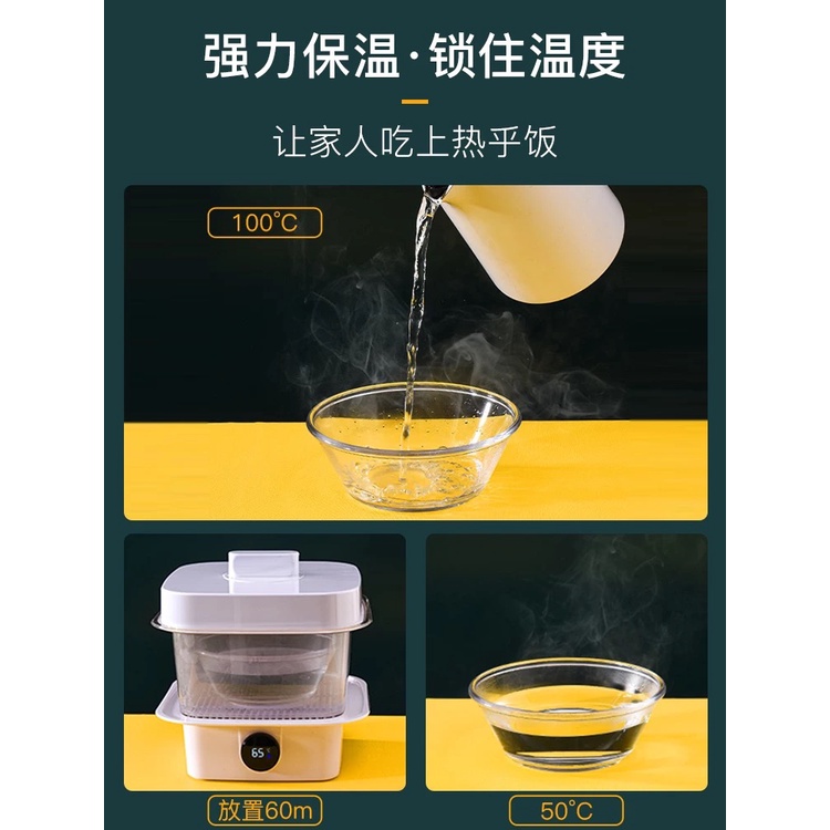 Tủ giữ nóng thức ăn nhựa PET trong suốt cao cấp gia đình 4 tầng 48cm