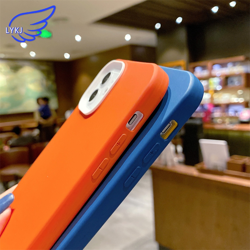 Ốp Điện Thoại Silicon Màu Trơn Chống Sốc Cho iPhone 11 13pro 12promax xs xsmax xr