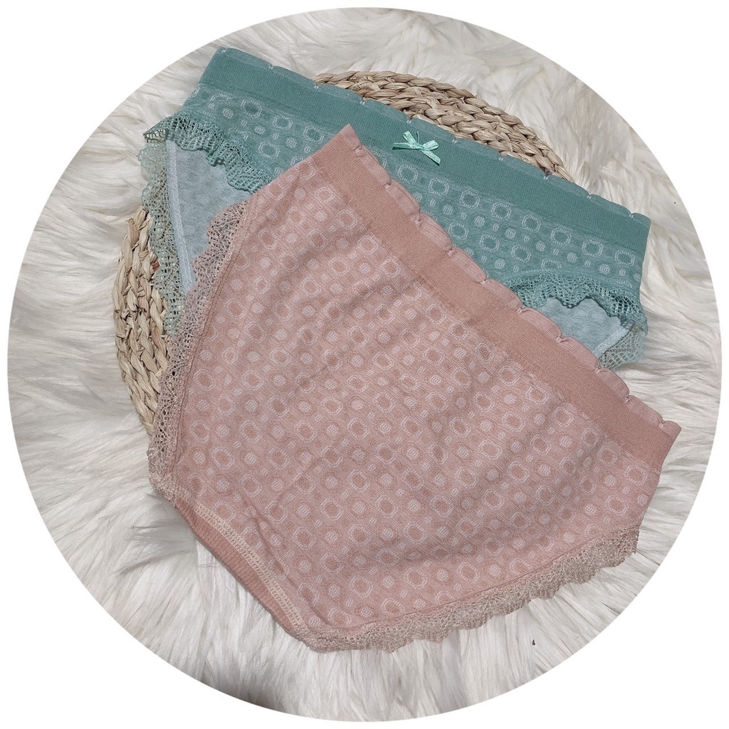 Quần Lót Nữ Cotton Sợi Tăm Kháng Khuẩn Thoáng Khí Viền Ren Ôm Sát Tôn Dáng Hàng Xuất Nhật cho người trên 50kg