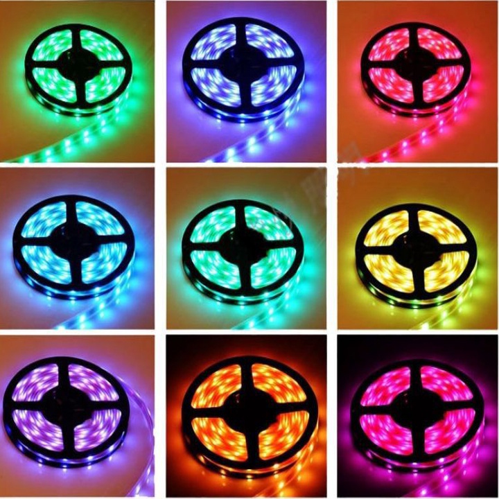 Dây đèn led tikotk 16 triệu màu nhấp nháy theo nhạc, dây bọc silicon chống nước decor trang trí