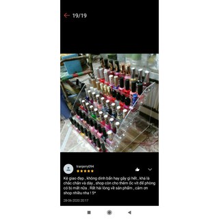 kệ sơn mica để sơn móng tay