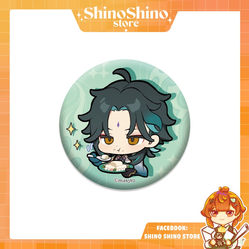 [có sẵn] huy hiệu genshin impact chibi từ official shop