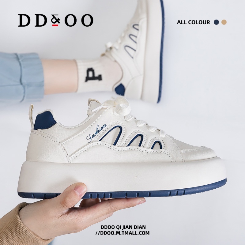 Giày thể thao DD&OO  đế bánh mì 5cm êm nhẹ