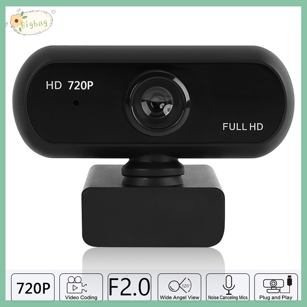 Webcam Usb Fhd 720p Tích Hợp Mic Cho Notebook / Máy Tính Để Bàn | BigBuy360 - bigbuy360.vn