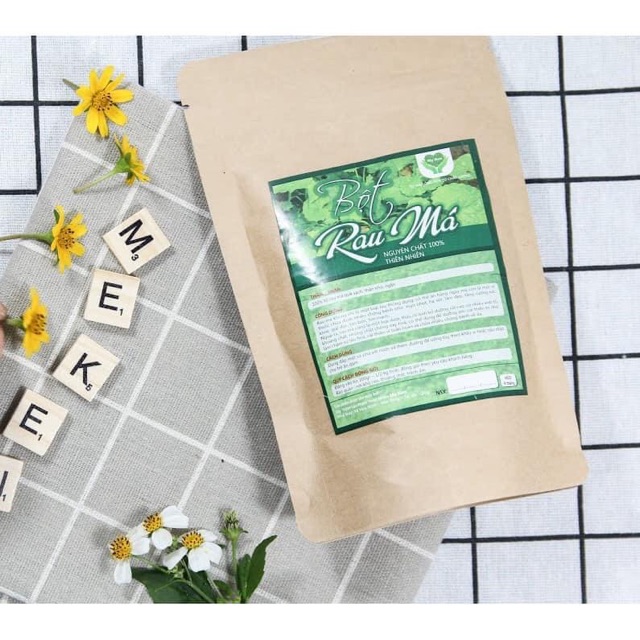 Bột rau má hữu cơ sấy lạnh Mẹ Ken