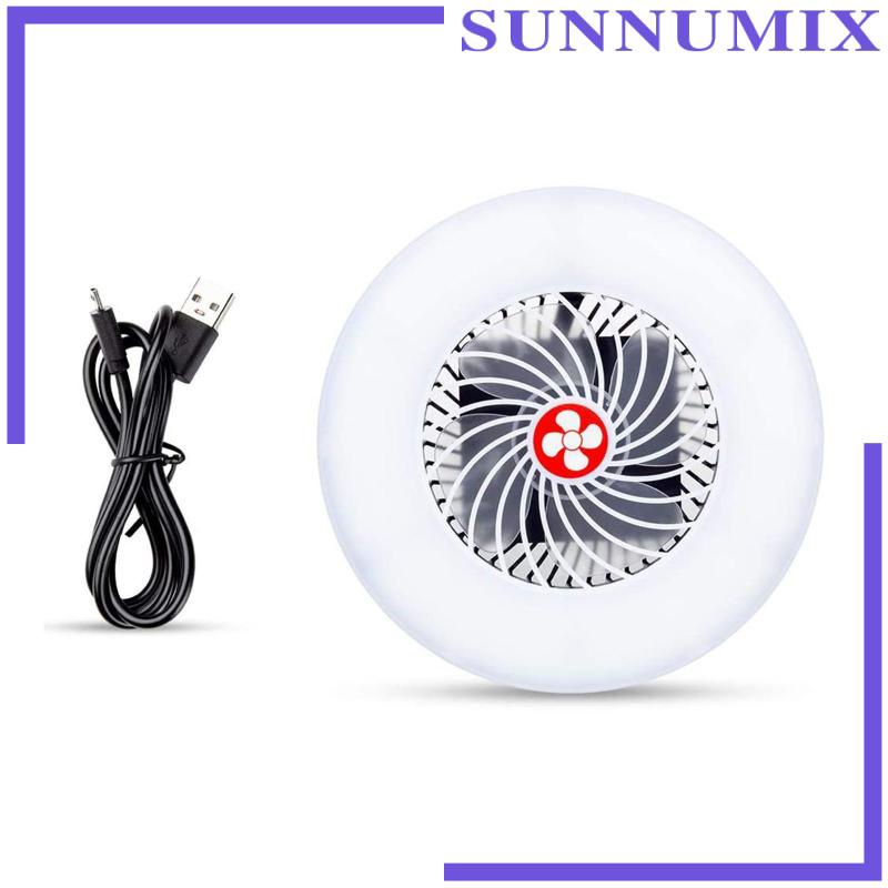 Quạt Cắm Trại Mini Sạc USB Kèm Móc Treo Tiện Dụng
