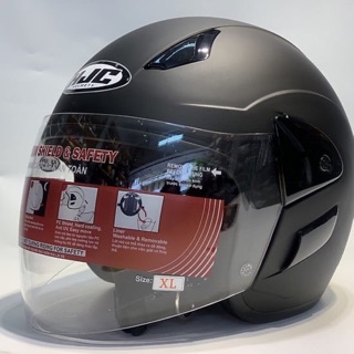 Mũ 3/4 hjc v020 có kính đen nhám