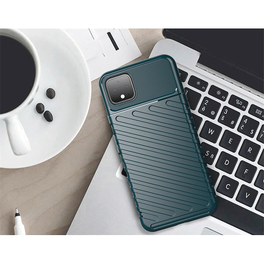 Ốp Lưng Google Pixel 4 Dẻo Kẻ Sọc Chéo Chống Sốc