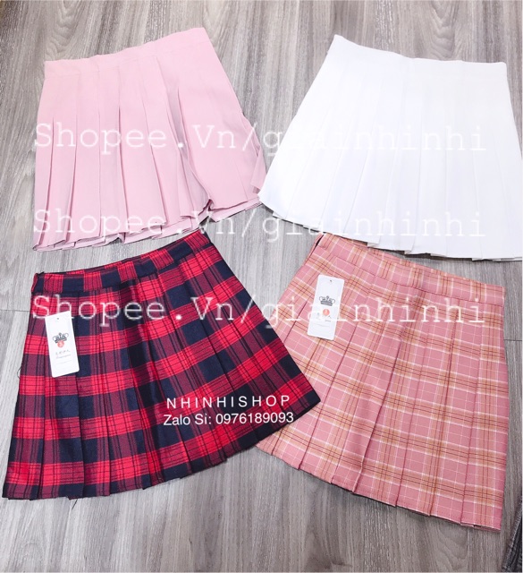 CHÂN VÁY TENNIS XẾP LY CV1295 - CÓ LÓT QUẦN - DÀI 36CM - VIDEO + ẢNH THẬT SHOP CHỤP | BigBuy360 - bigbuy360.vn