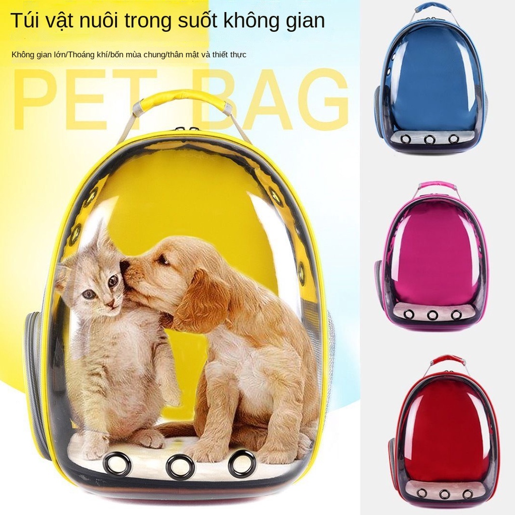 HTúi đựng mèo Đi chơi không gian Capsule Pet Ba lô lồng Vai trong suốt và chó du lịch