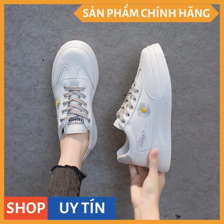 [Hàng mới] Giày thể thao thêu hoa cúc nhí, 😍Phong cách Hàn Quốc sneakers siêu nhẹ (2017)