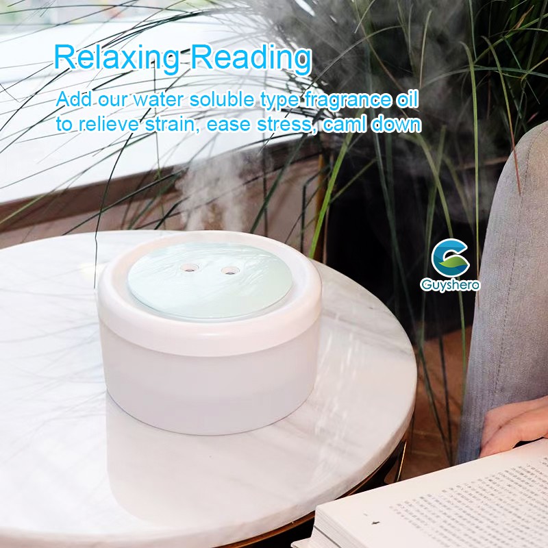 1200ml Double Spray humidifier máy phun sương, phun sương tạo ẩm, đèn ngủ led màu ấm