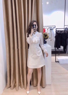 Đầm bố phối voan tiểu thư