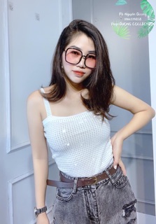 Áo 2 dây len mongtoghi đá (Quảng Châu)