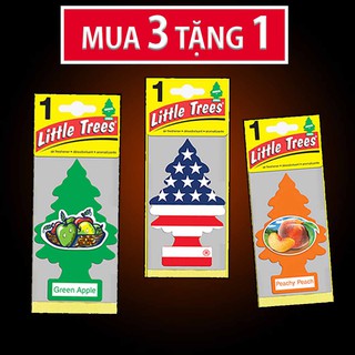 Chuẩn [mua 3 tặng 1] túi thơm cây thông thơm - little trees - treo xe/tủ quần Áo xuất khẩu