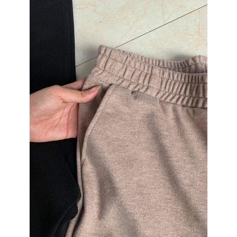 Quần baggy dạ hai khuy vải đẹp ảnh tự chụp loại 1