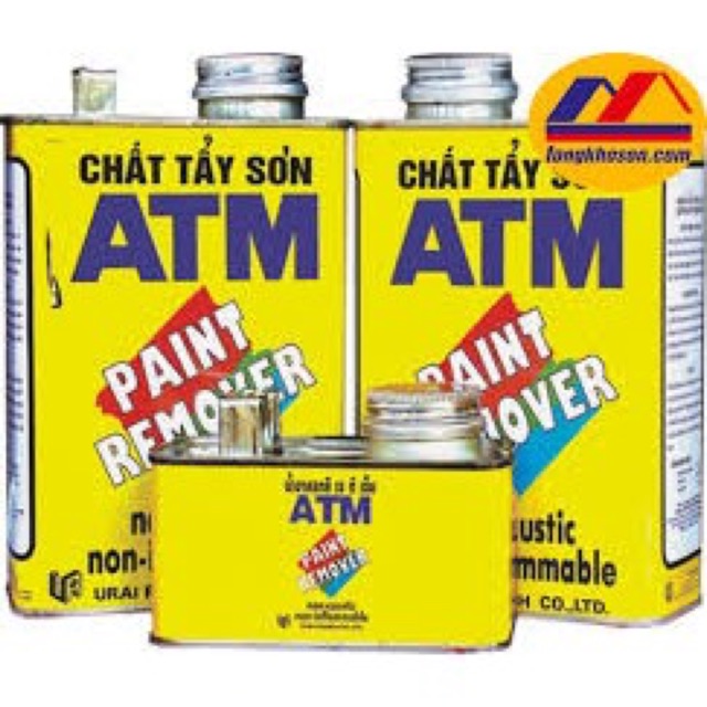 Chất tẩy sơn ATM trên mọi chất liệu 875ml+ Tặng kèm miếng pad chà