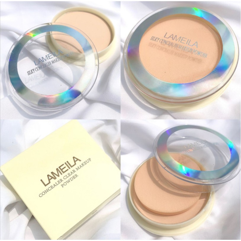 Phấn nền VÀNG ÁNH KIM 5048 LAMEILA mịn da che phủ tốt nội địa sỉ tốt NGỰA BEAUTY