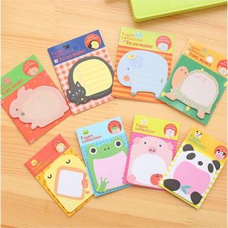 Giấy Note cute - Giấy Ghi Chú Hình Động Vật Xinh Xắn