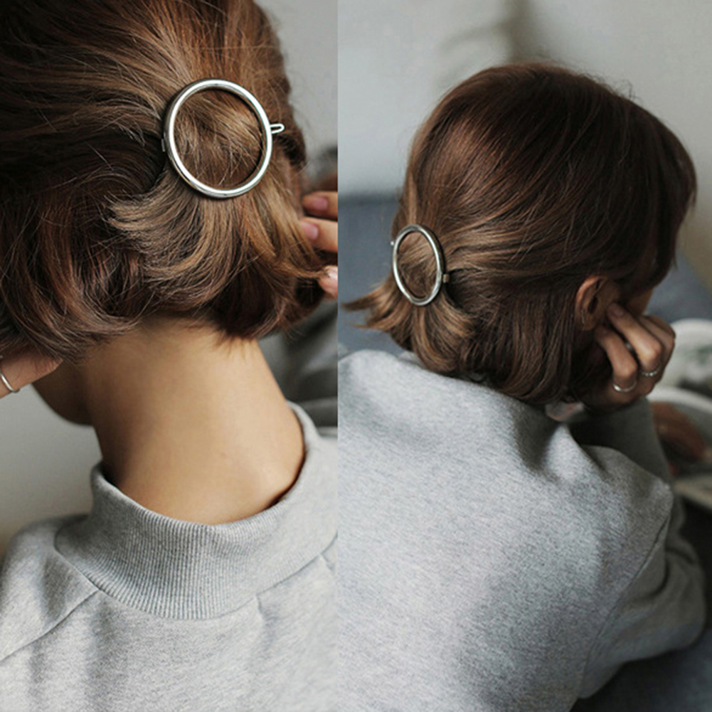 Kẹp Tóc Kim Loại Kiểu Dáng Xinh Xắn Thời Trang Cho Nữ
