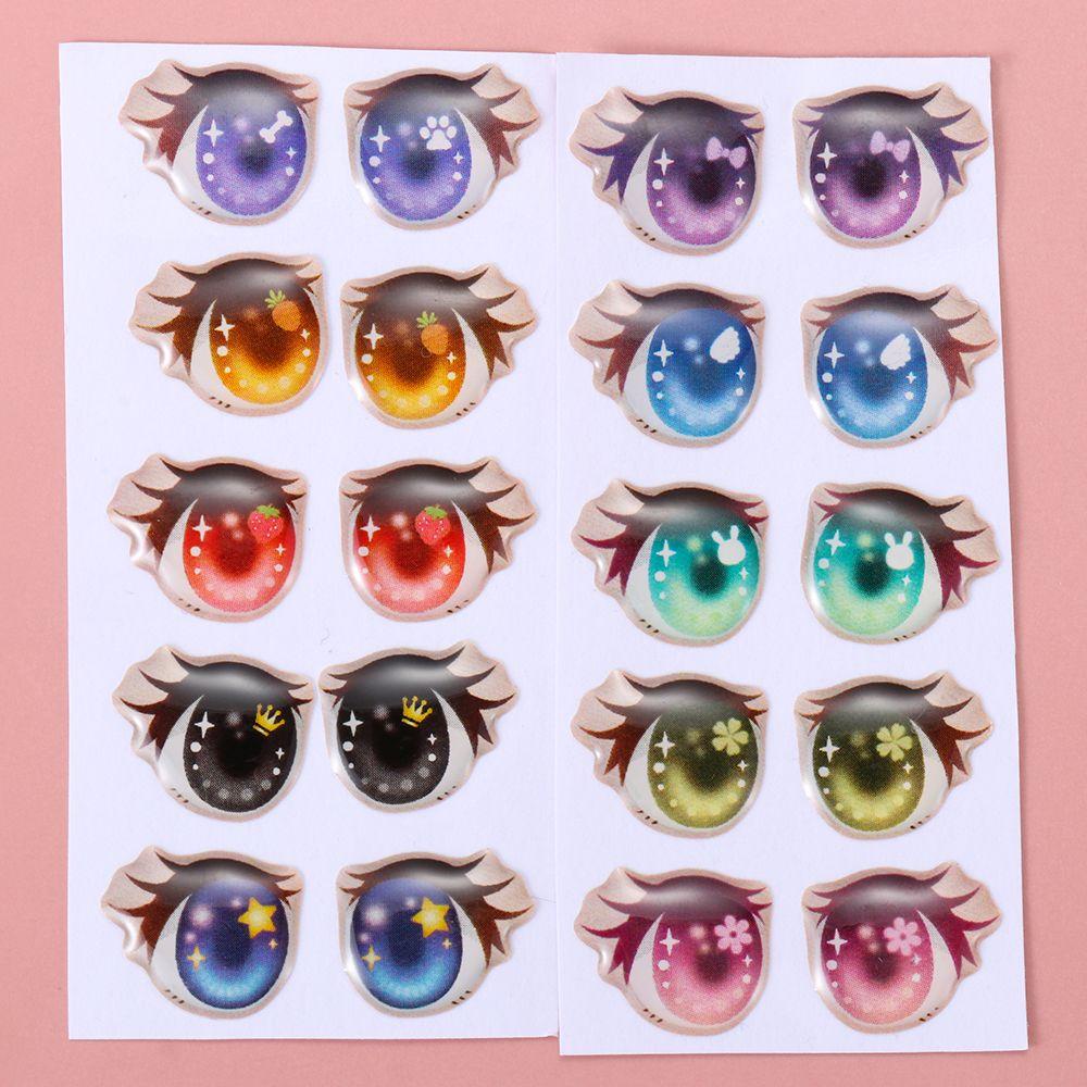 CLEVER Set 10 Cặp Miếng Dán Hình Trái Tim Dễ Thương Chất Lượng Cao Cho Búp Bê