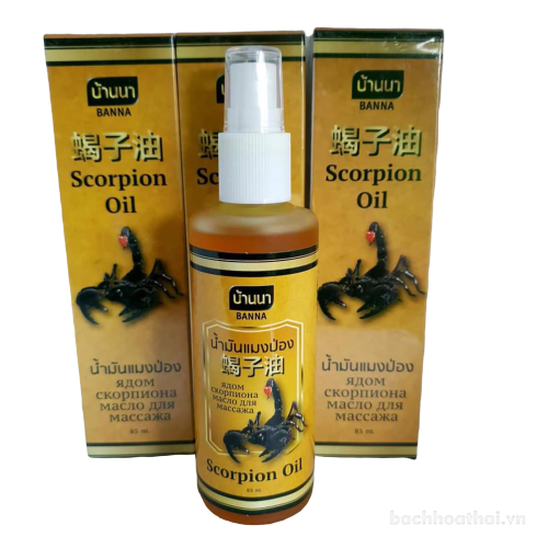 Dầu xịt xoa bóp nọc bò çạp Banna Scorpion Oil (Thái Lan)