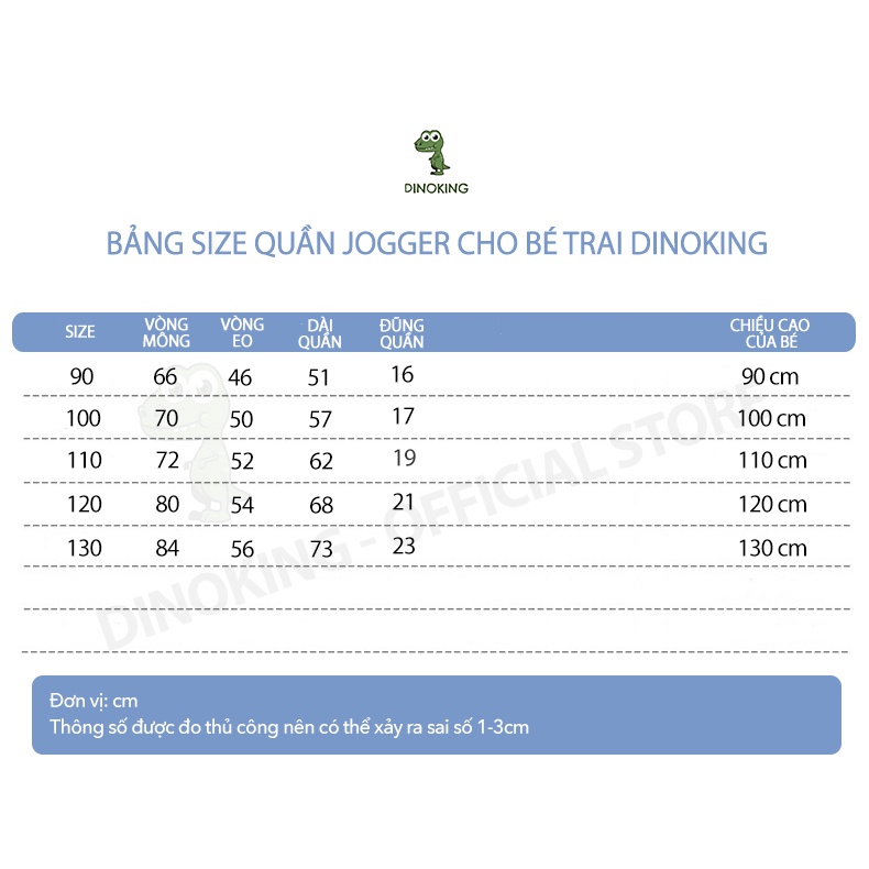 Quần jean bé trai DINOKING Quần bò cho bé bo gấu phong cách Hàn Quốc Jogger cho trẻ em 2 - 8 tuổi QD11