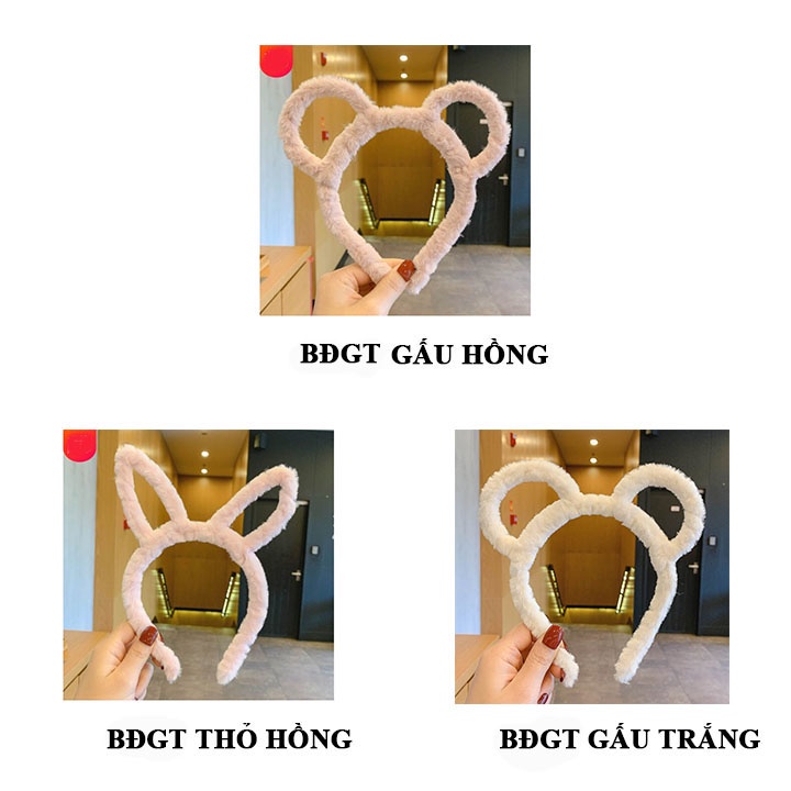 Cài tóc hình thú tai mèo hàn quốc dễ thương giá rẻ nhỏ gọn cute rửa mặt xinh xắn tai gấu thỏ cho nữ đẹp MIKAJ STORE