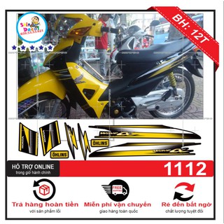 [SHIN DECAL] Tem xe wave 2016 vàng đen
