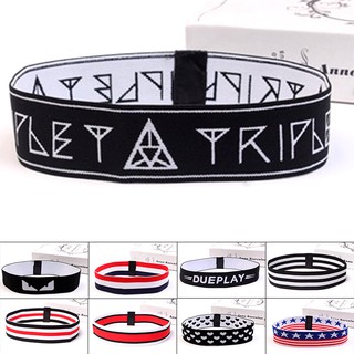 Băng đô thể thao chất liệu co giãn thiết kế hình/họa tiết đơn giản cho nam và nữ