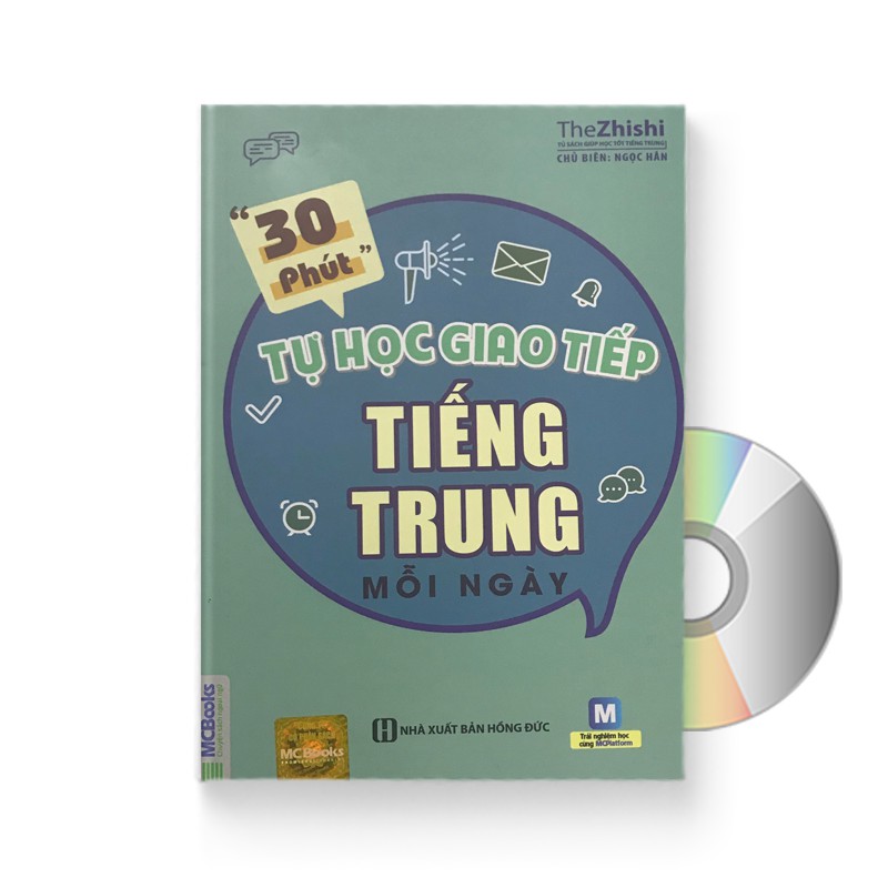 Sách - 30 phút tự học giao tiếp tiếng Trung mỗi ngày + DVD quà tặng