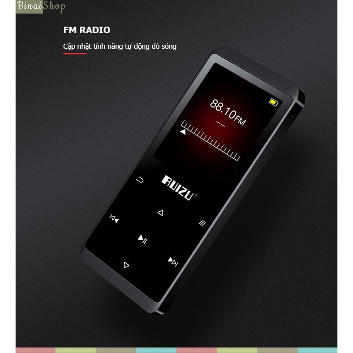 Máy nghe nhạc Lossless Bluetooth Ruizu D02 bản 8gb
