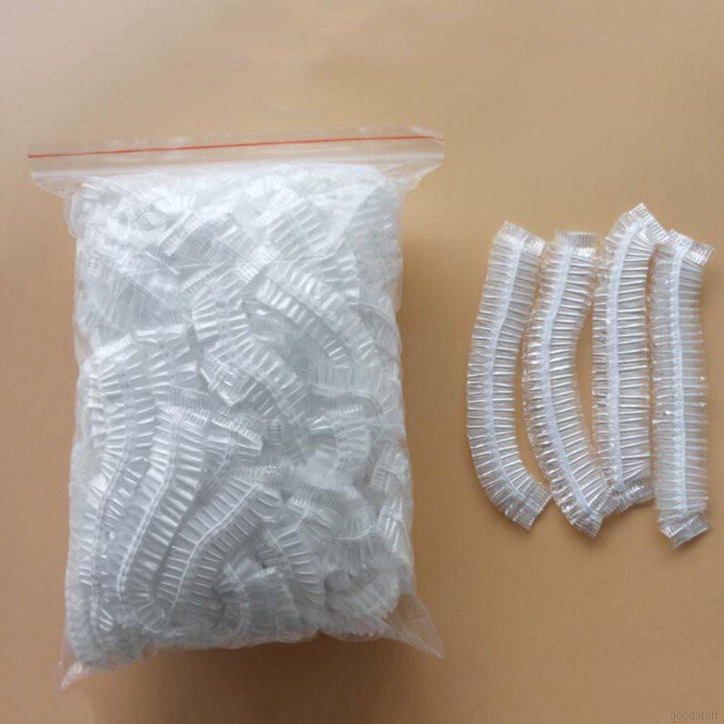 Set 100 mũ nylon trùm tóc cho nữ dùng khi tắm