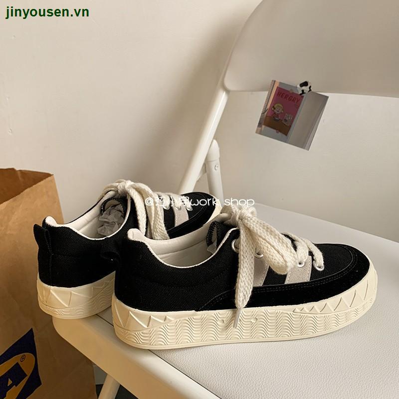 Giày thể thao vải canvas phong cách Hàn Quốc thời trang dành cho nữ