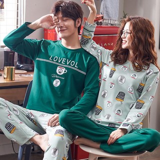 [ Hàng có sẵn ] - Đồ đôi nam nữ dài tay - Đồ mặc nhà Hàn Quốc