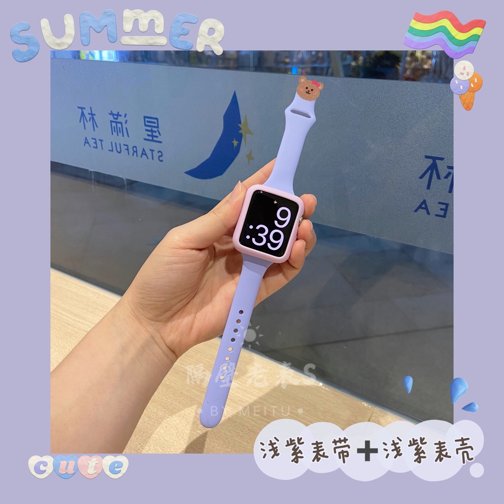 Dây Đeo Silicon Mỏng Vừa Vặn Cho Đồng Hồ Thông Minh Apple Watch 6 5 4 3 2 1