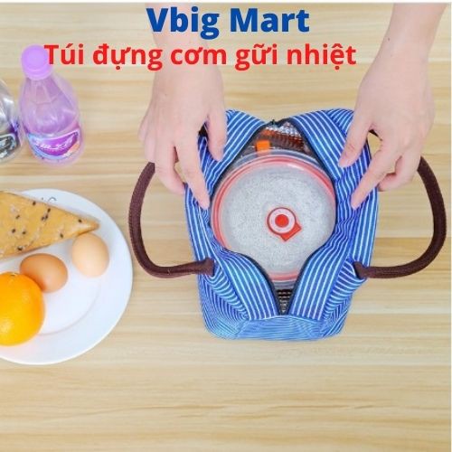 Túi đựng hộp cơm giữ nhiệt tốt, ủ nóng cho sinh viên, văn phòng, công nhân