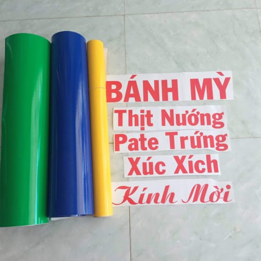 Decal cắt theo yêu cầu/ nhiều màu