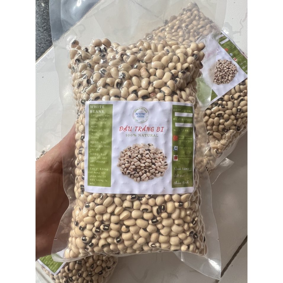 Đậu trắng - nấu chè - 500gr ép hút chân không