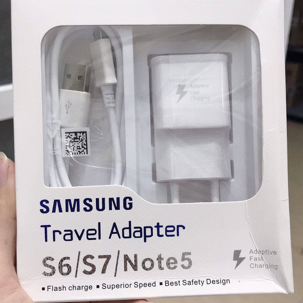 Bộ Sạc Samsung S6/S7/Note 5 Travel Adapter-Bảo Hành 24 tháng