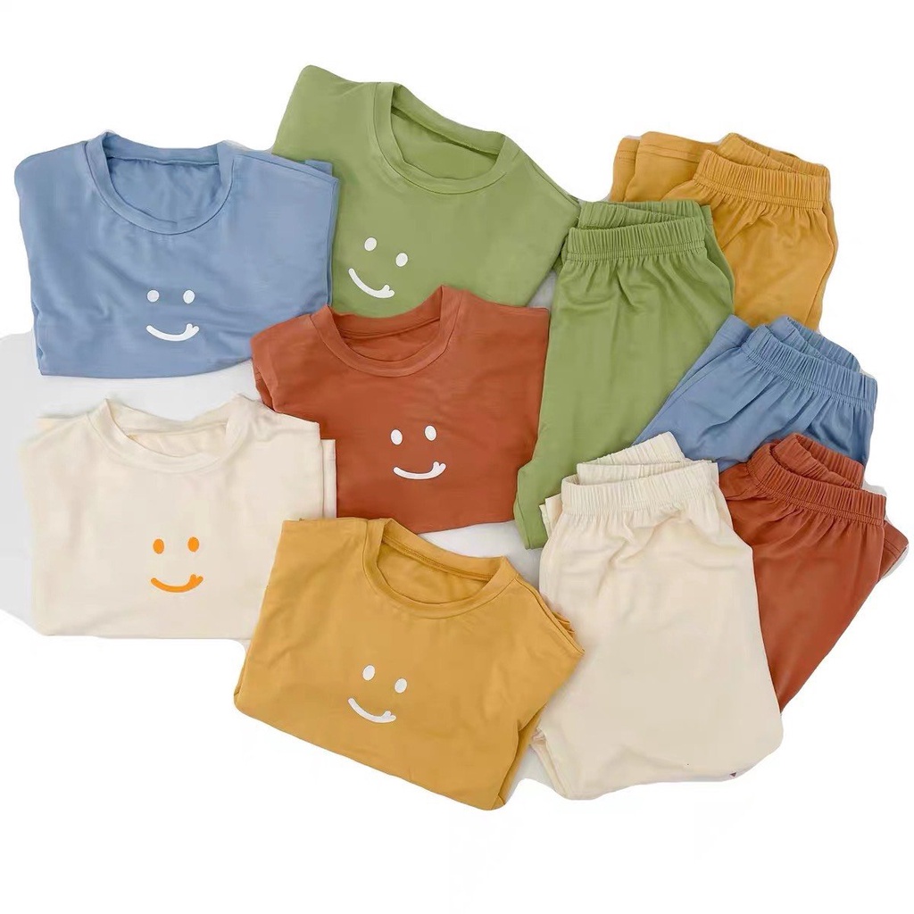 Bộ quần áo dài tay thun lạnh Funny cho bé trai bé gái chất liệu mềm mại cao cấp ATKID VIệt Nam