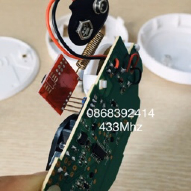 Cảm biến báo khói không dây 433Mhz cho báo động trung tâm và cmaera wifi